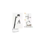 Lumi Dual-monitor All-in-one Studio Setup Desktop Stand - Fine Texture Black-136800