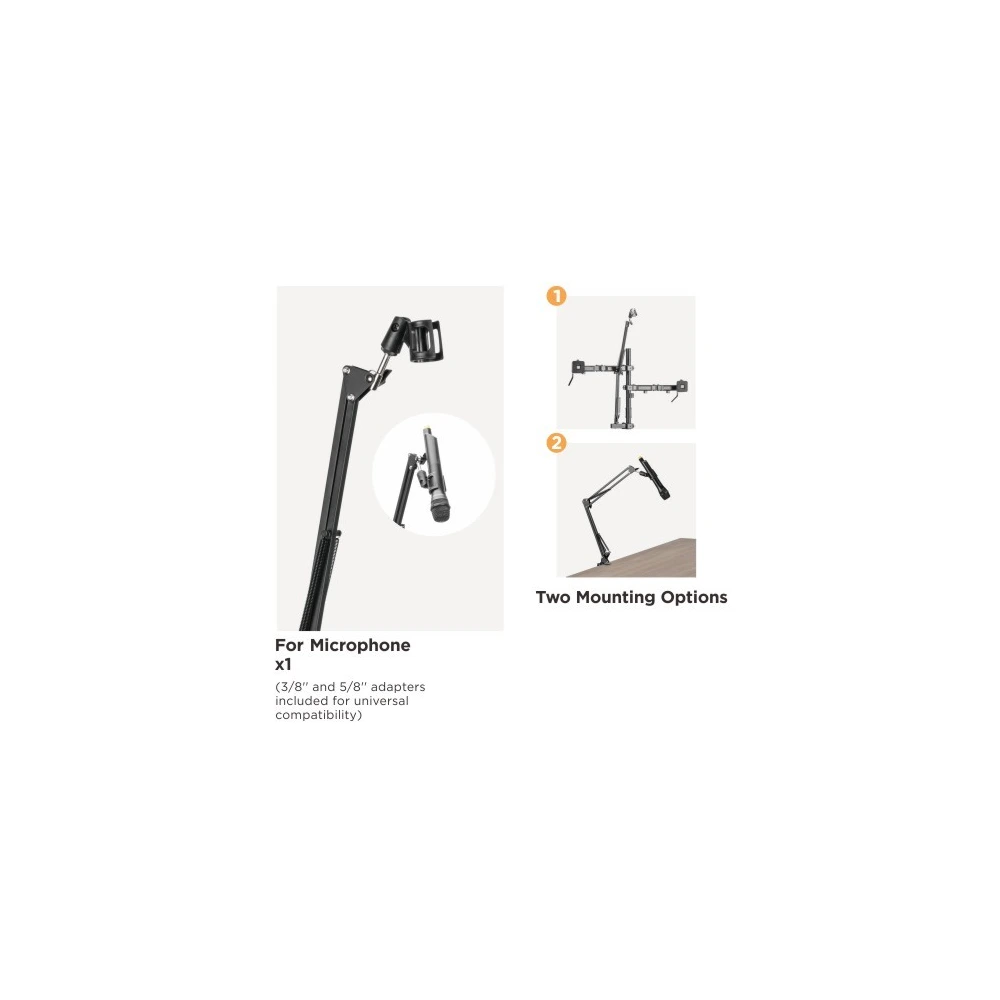 Lumi Dual-monitor All-in-one Studio Setup Desktop Stand - Fine Texture Black-136800 Lumi Dual-monitor All-in-one Studio Setup Desktop Stand - Fine Texture Black-136800