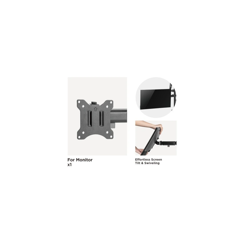 Lumi Dual-monitor All-in-one Studio Setup Desktop Stand - Fine Texture Black-136798 Lumi Dual-monitor All-in-one Studio Setup Desktop Stand - Fine Texture Black-136798