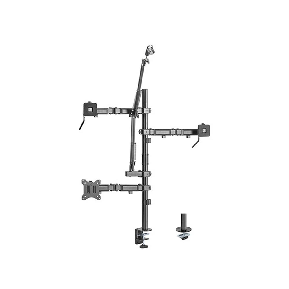 Lumi Single-monitor All-in-one Studio Setup Desktop Stand - Fine Texture Black-0 Lumi Single-monitor All-in-one Studio Setup Desktop Stand - Fine Texture Black-0