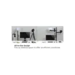 Lumi Single-monitor All-in-one Studio Setup Desktop Stand - Fine Texture Black-136809