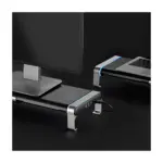 Lumi Hyper Gaming Monitor Riser - Silver & Black-136822