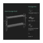 Lumi Gaming Desk Storage Shelf - Black-136834