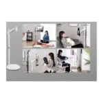 Lumi Mobile Spring-assisted Display Floor Stand - White-136845