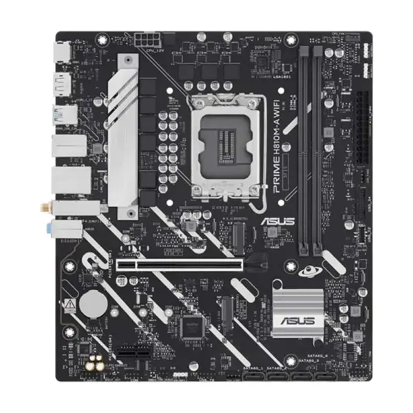 Asus Prime H810m-a Wifi Ddr5 Micro-atx Motherboard - Black-0