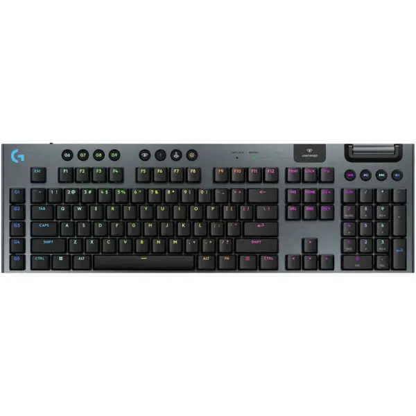 Logitech G915 X Lightspeed Tactile Low-profile Wireless Gaming Keyboard - Black (English)-0