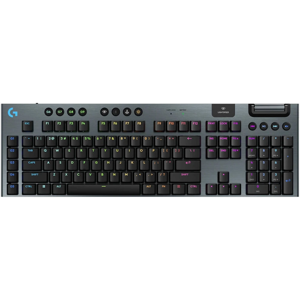 Logitech G915 X Lightspeed Tactile Low-profile Wireless Gaming Keyboard - Black (English)-0 Logitech G915 X Lightspeed Tactile Low-profile Wireless Gaming Keyboard - Black (English)-0