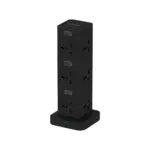 Porodo Three-story 12ac Power Hub With Usb-c Pd & Quick Charge 3.0 - Black-0