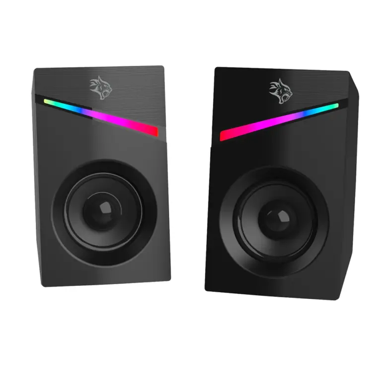 Porodo Gaming Stereo Speakers Volume Knob Control - Black-0