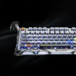 Gravastar Mercury K1 Pro 75% Wireless Mechanical Gaming Keyboard-interstellar Silver-138756