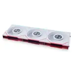 Lian Li Uni Fan Tl Lcd Reverse Blade 120mm Argb Cooling Fan With 1.6" Lcd Screen (Pack Of 3) - White-137868