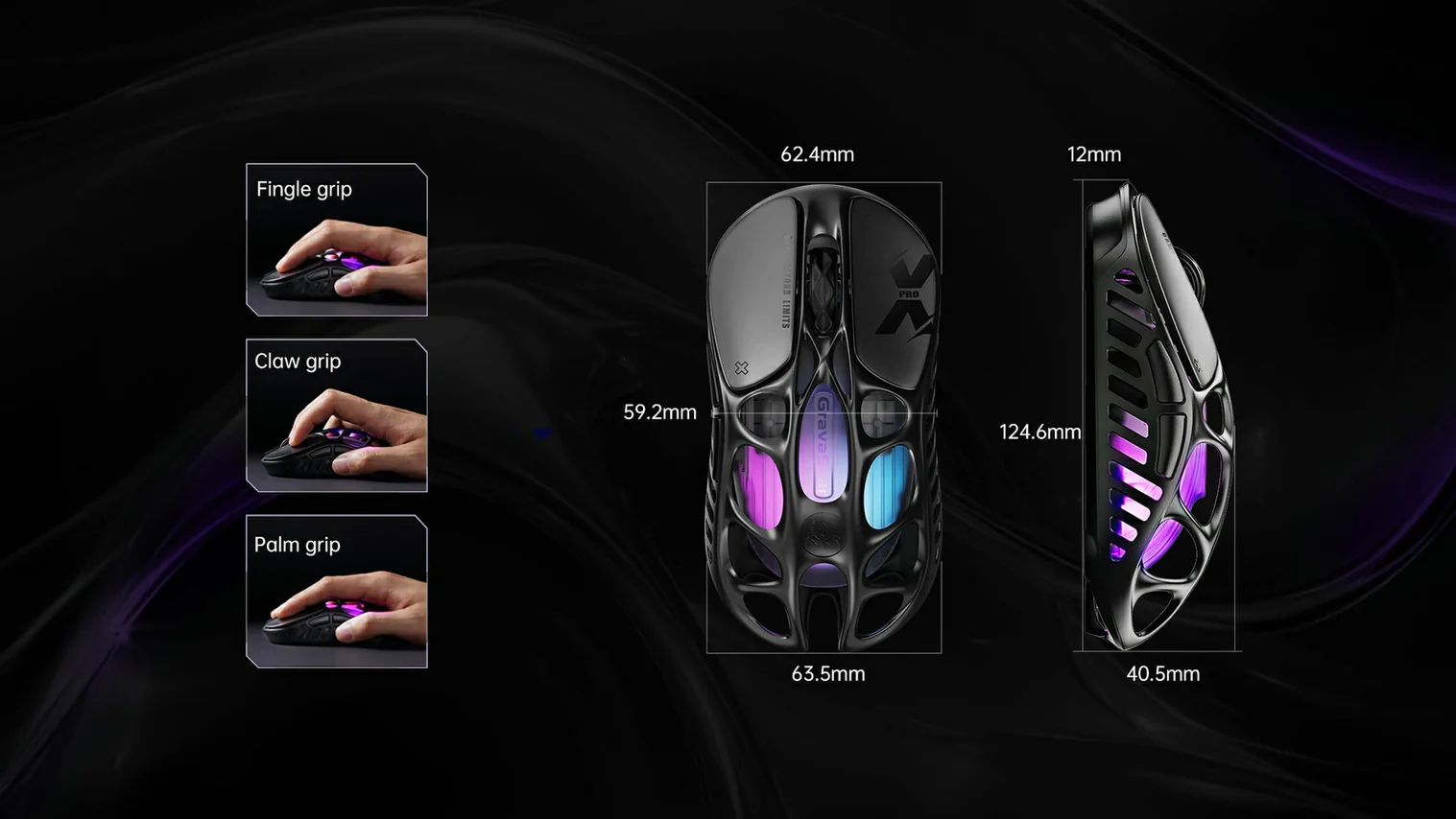 Gravastar Mercury X Pro Wireless Gaming Mouse - Interstellar Silver-138717 Gravastar Mercury X Pro Wireless Gaming Mouse - Interstellar Silver-138717