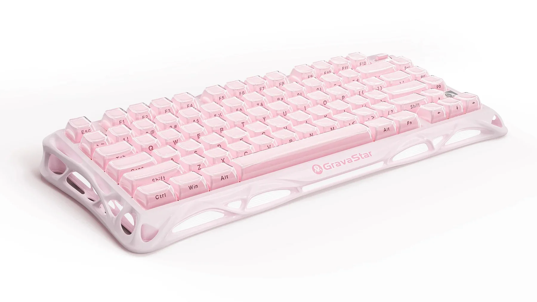 Gravastar Mercury K1 75% Wireless Mechanical Gaming Keyboard Special Edition - Sakura Pink-138765 Gravastar Mercury K1 75% Wireless Mechanical Gaming Keyboard Special Edition - Sakura Pink-138765