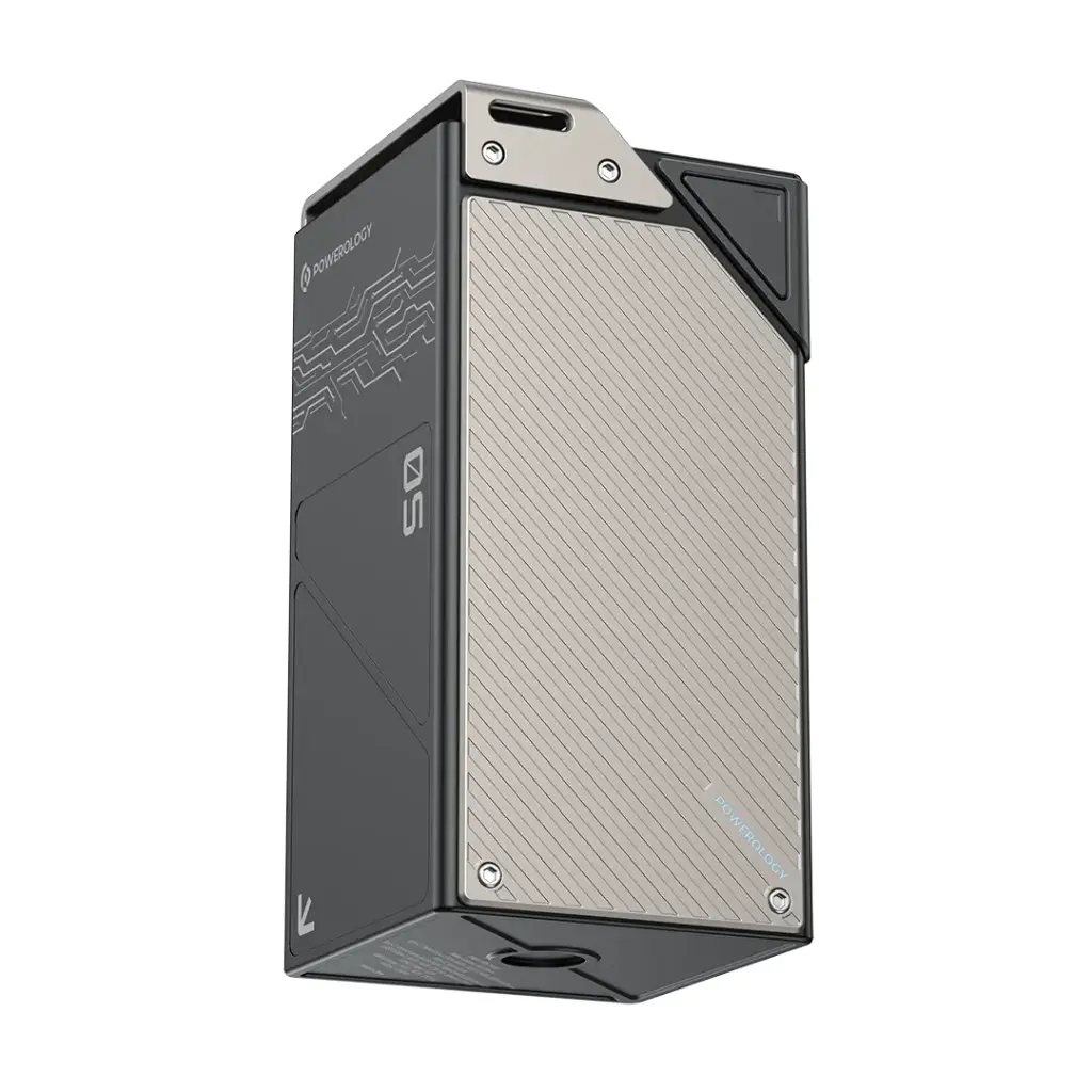 Powerology 50000mah Power Bank 65w 3×pd Type-c And 3×usb-a - Black-138186