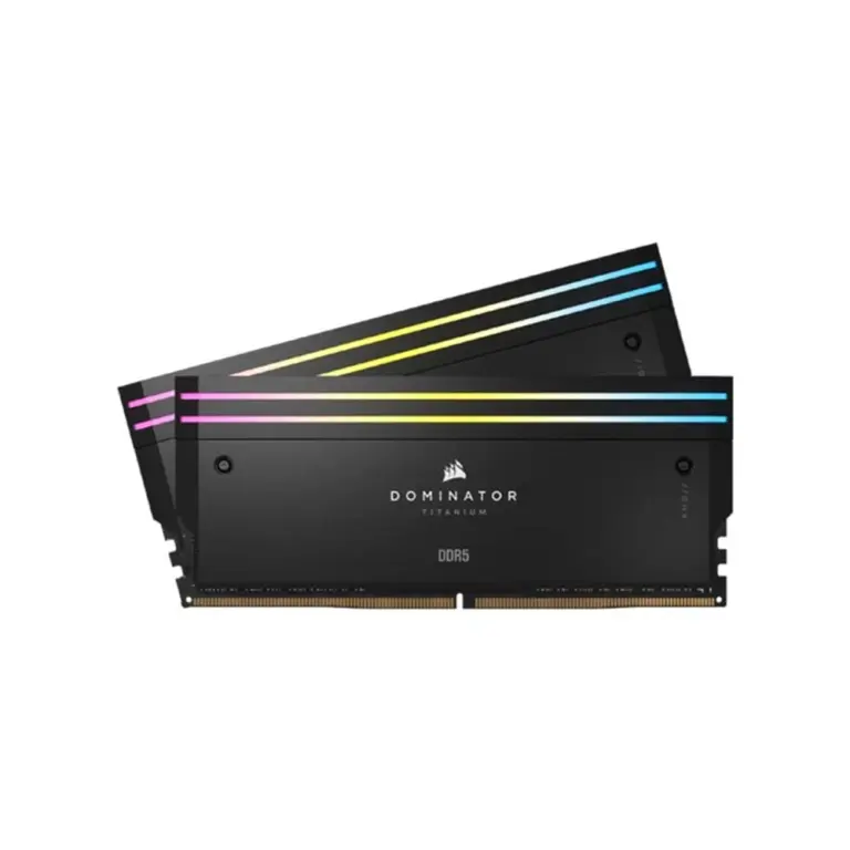 Corsair Dominator Titanium Rgb 32gb (2x16gb) Ddr5 Dram 6600mt/s Cl32 Intel Xmp Memory Kit — Black-0