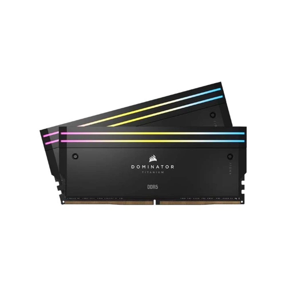 Corsair Dominator Titanium Rgb 32gb (2x16gb) Ddr5 Dram 6600mt/s Cl32 Intel Xmp Memory Kit — Black-0 Corsair Dominator Titanium Rgb 32gb (2x16gb) Ddr5 Dram 6600mt/s Cl32 Intel Xmp Memory Kit — Black-0