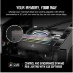 Corsair Dominator Titanium Rgb Ddr5 Ram 64gb (2x32gb) Ddr5 6600mhz Cl32 Intel Xmp Icue Compatible Computer Memory - Black-138070