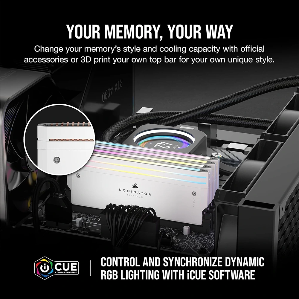 Corsair Dominator Titanium Rgb Ddr5 Ram 32gb (2x16gb) Ddr5 6000mhz Cl30 Intel Xmp Icue Compatible Computer Memory - White-138074 Corsair Dominator Titanium Rgb Ddr5 Ram 32gb (2x16gb) Ddr5 6000mhz Cl30 Intel Xmp Icue Compatible Computer Memory - White-138074