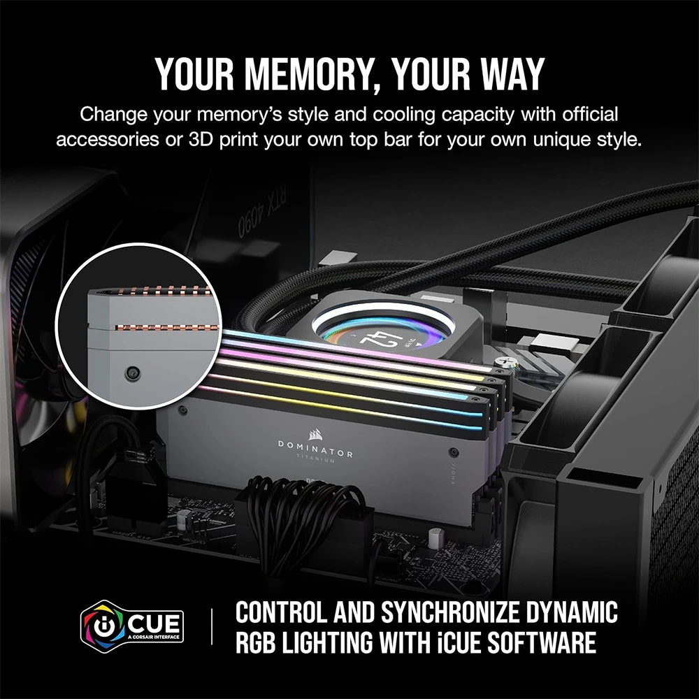 Corsair Dominator Titanium Rgb Ddr5 32gb (2x16gb) Ddr5 6000mhz Cl30 Amd Expo Intel Xmp Icue Compatible Computer Memory – Gray-138078 Corsair Dominator Titanium Rgb Ddr5 32gb (2x16gb) Ddr5 6000mhz Cl30 Amd Expo Intel Xmp Icue Compatible Computer Memory – Gray-138078