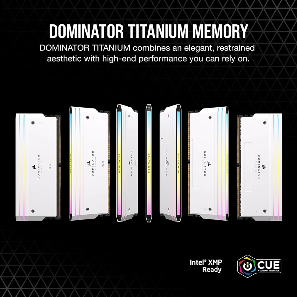Corsair Dominator Titanium Rgb Ddr5 Ram 32gb (2x16gb) Ddr5 6000mhz Cl30 Intel Xmp Icue Compatible Computer Memory - White-138088 Corsair Dominator Titanium Rgb Ddr5 Ram 32gb (2x16gb) Ddr5 6000mhz Cl30 Intel Xmp Icue Compatible Computer Memory - White-138088