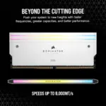 Corsair Dominator Titanium Rgb Ddr5 Ram 32gb (2x16gb) Ddr5 6000mhz Cl30 Intel Xmp Icue Compatible Computer Memory - White-138089