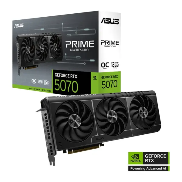 Asus Prime Rtx Geforce 5070 Oc 12gb Graphic Card - Black-0