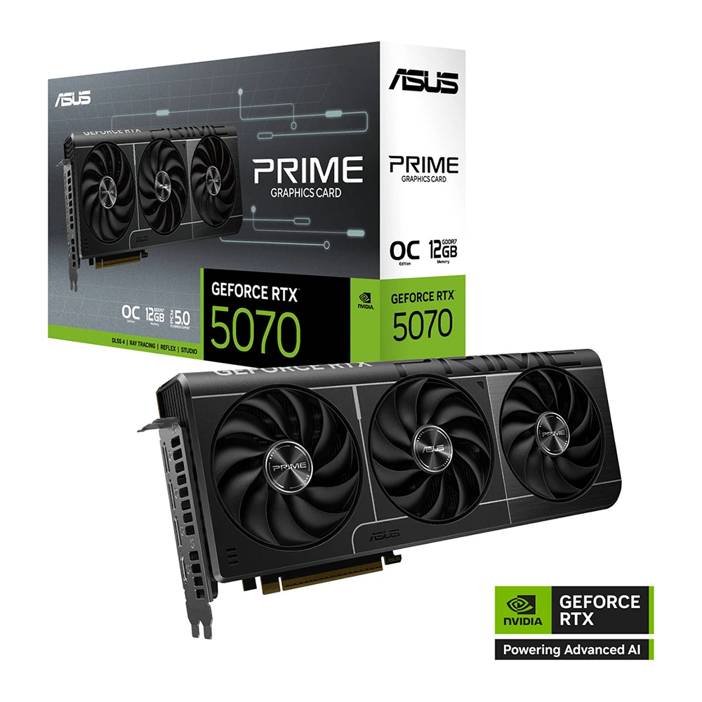 Asus Prime Rtx Geforce 5070 Oc 12gb Graphic Card - Black-0 Asus Prime Rtx Geforce 5070 Oc 12gb Graphic Card - Black-0
