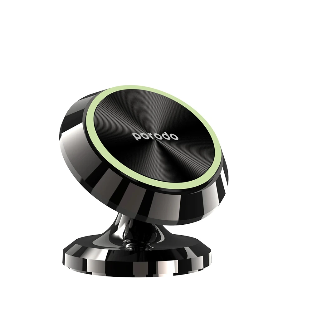 Porodo 3 Circular Discs Magnetic Car Mount - Black-138663 Porodo 3 Circular Discs Magnetic Car Mount - Black-138663