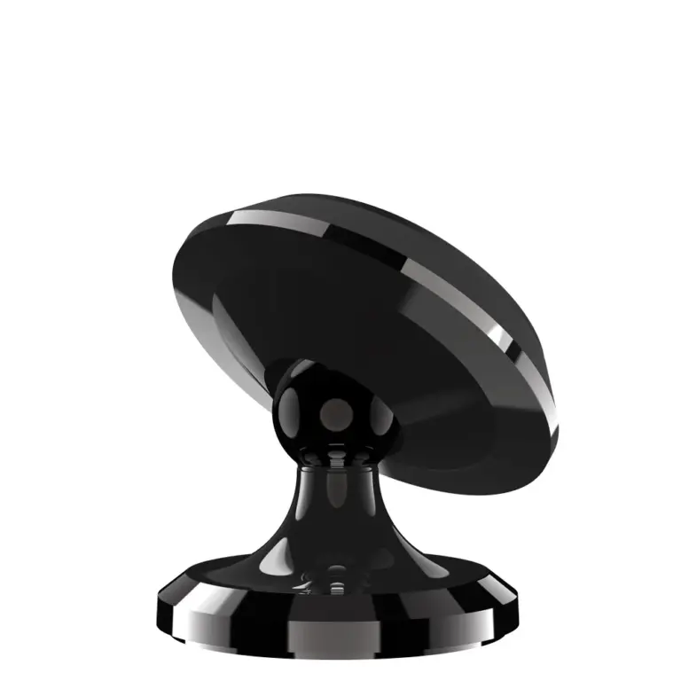 Porodo 3 Circular Discs Magnetic Car Mount - Black-0