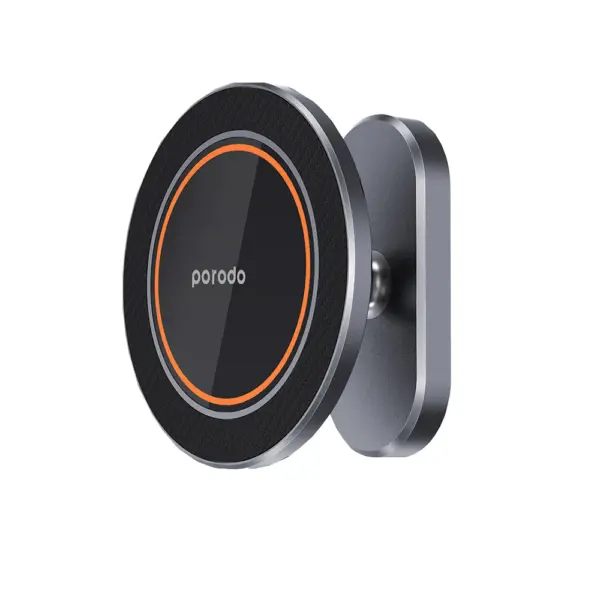 Porodo Aluminum Alloy Magsafe Mount Metal Base & Smooth Rotation - Grey-0