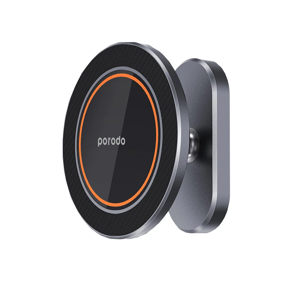Porodo Aluminum Alloy Magsafe Mount Metal Base & Smooth Rotation - Grey-0 Porodo Aluminum Alloy Magsafe Mount Metal Base & Smooth Rotation - Grey-0