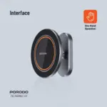 Porodo Aluminum Alloy Magsafe Mount Metal Base & Smooth Rotation - Grey-138710