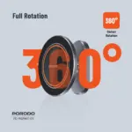 Porodo Aluminum Alloy Magsafe Mount Metal Base & Smooth Rotation - Grey-138709