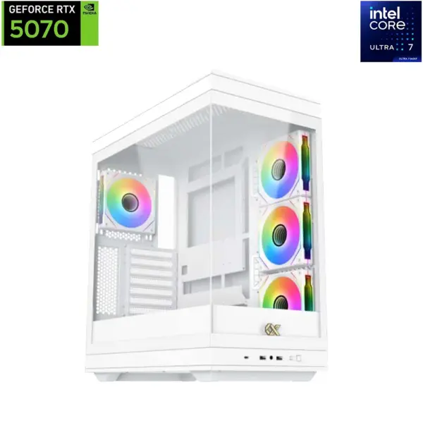 Xigamatek Meta Intel Core Ultra 7 265KF Rtx 5070 Solid Gaming Pc - White-0