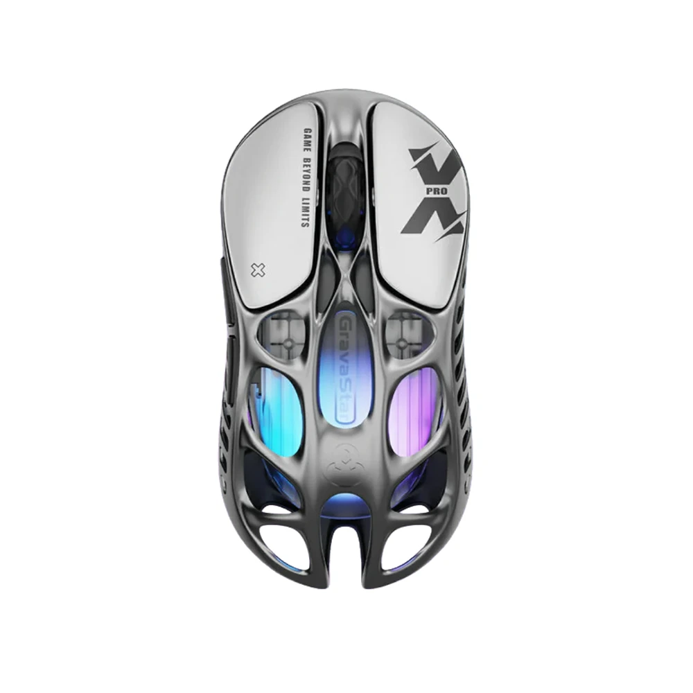 Gravastar Mercury X Pro Wireless Gaming Mouse - Interstellar Silver-0 Gravastar Mercury X Pro Wireless Gaming Mouse - Interstellar Silver-0