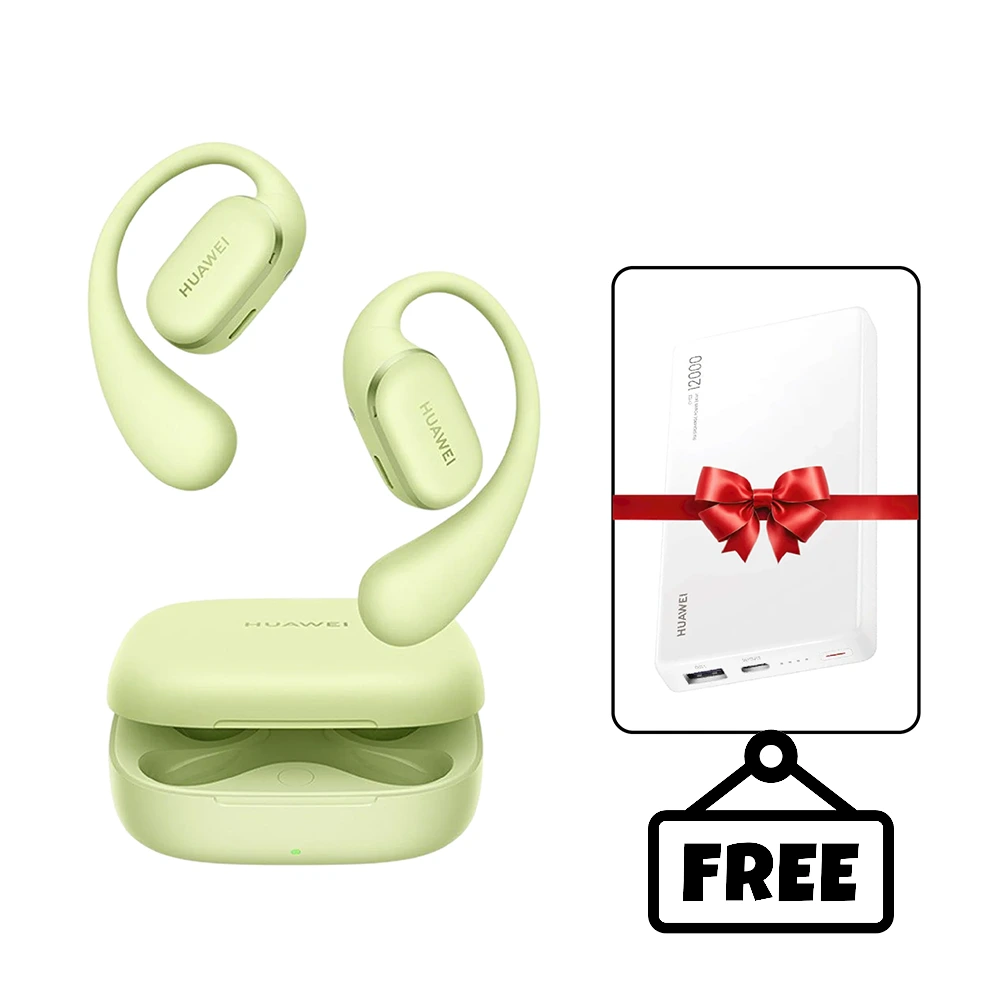 Huawei Earphones Freearc - Green With Free Huawei Cp12s 12000 40w Supercharge Power Bank-0 Huawei Earphones Freearc - Green With Free Huawei Cp12s 12000 40w Supercharge Power Bank-0