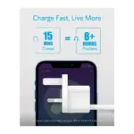 Anker Charger Powerport Iii 20w Usb C Charger - White-138896