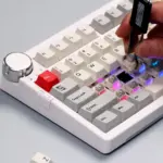 Cidoo Abm098 1800 Compact Via Gasket Mount Hot Swappable Mechanical Gaming Keyboard - Grey (English)-138980