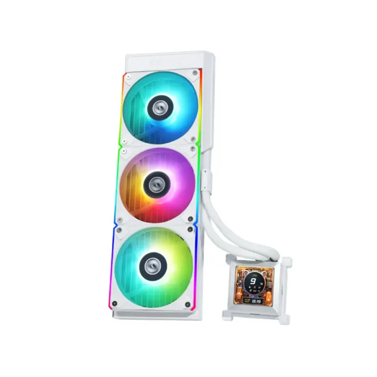 LIAN LI Hydro-Shift LCD 360mm RGB Liquid CPU Cooler - White-0