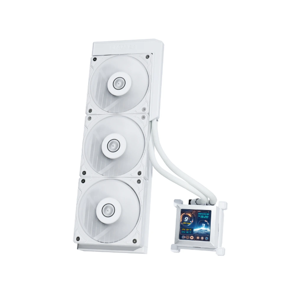 LIAN LI Hydro-Shift LCD 360mm RGB Liquid CPU Cooler - White-139211 LIAN LI Hydro-Shift LCD 360mm RGB Liquid CPU Cooler - White-139211