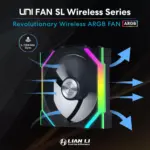 LIAN LI UNI FAN SL Wireless 120mm ARGB Case Fans (3 Pack) - Black-139243