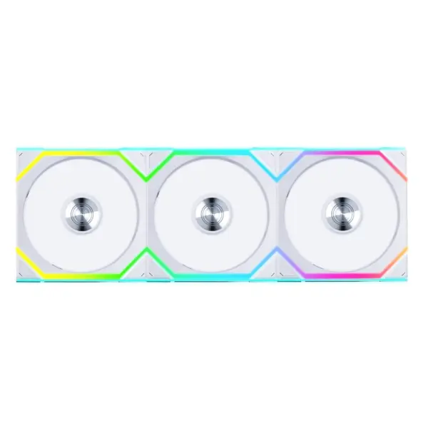 LIAN LI UNI FAN SL Wireless 120mm ARGB Case Fans (3 Pack) - White-0