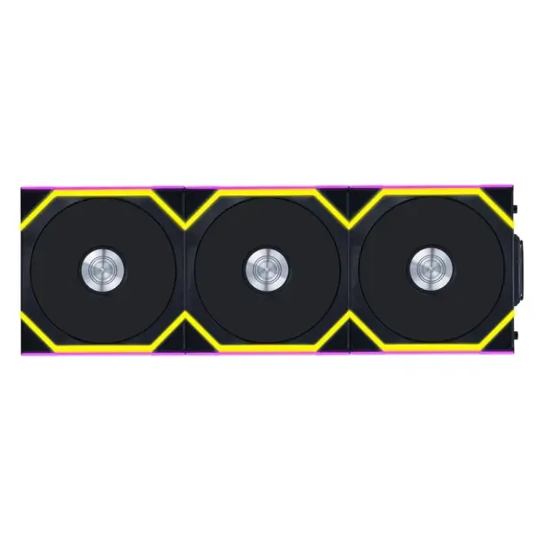 LIAN LI UNI FAN SL Wireless Reverse Blade 120mm ARGB Case Fans (3 Pack) - Black-0