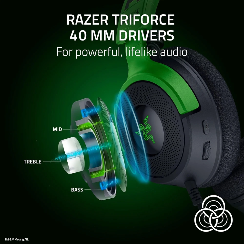 RAZER KRAKEN V4 X – Wired Gaming Headset (Minecraft Edition)-139289 RAZER KRAKEN V4 X – Wired Gaming Headset (Minecraft Edition)-139289