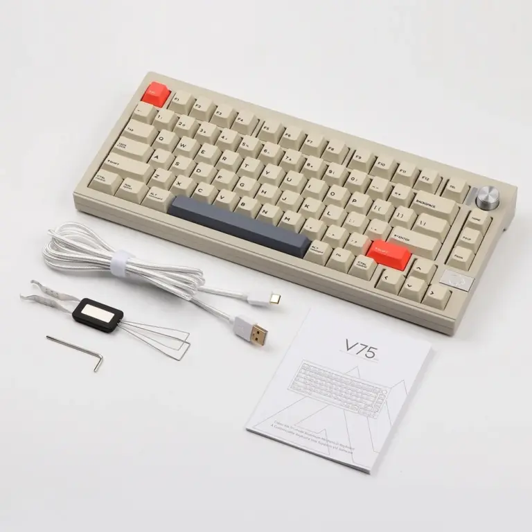 Cidoo V75 Pro 81 Keys Gasket Tri-mode Via Programmable Mechanical Keyboard (English)-0