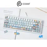 Cidoo Nebula 65% Via-programmable Wired/wireless Mechanical Keyboard - Blue (English)-0