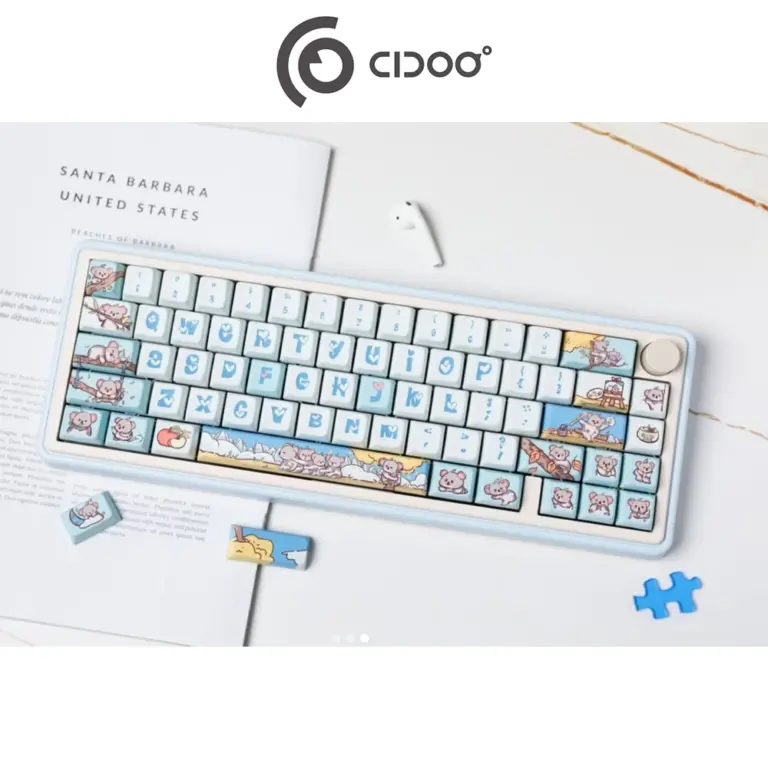 Cidoo Nebula 65% Via-programmable Wired/wireless Mechanical Keyboard - Blue (English)-0