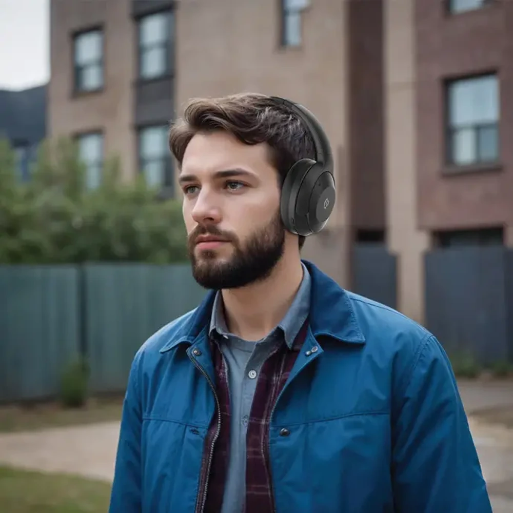 Powerology Hybrid ANC Headphone - Black-139070 Powerology Hybrid ANC Headphone - Black-139070