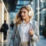 Powerology Hybrid ANC Headphone - Cream-139073