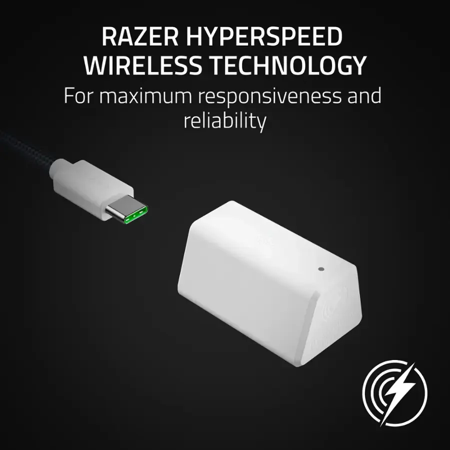 Razer Blackshark V2 Hyperspeed Wireless Gaming Headset - White-139421 Razer Blackshark V2 Hyperspeed Wireless Gaming Headset - White-139421